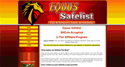 Desktop Screenshot of equussafelist.com