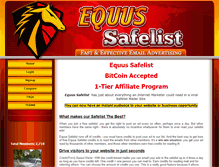 Tablet Screenshot of equussafelist.com
